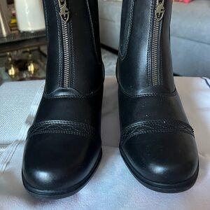 Moretta Clio faux leather equestrian boots nonslip inner soles for comfort